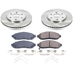 Power Stop KOE8324 Autospecialty 1-Click Daily Driver Front Pad And Rotor Kit for 2016-2019 Nissan Frontier Rear Wheel Drive product image