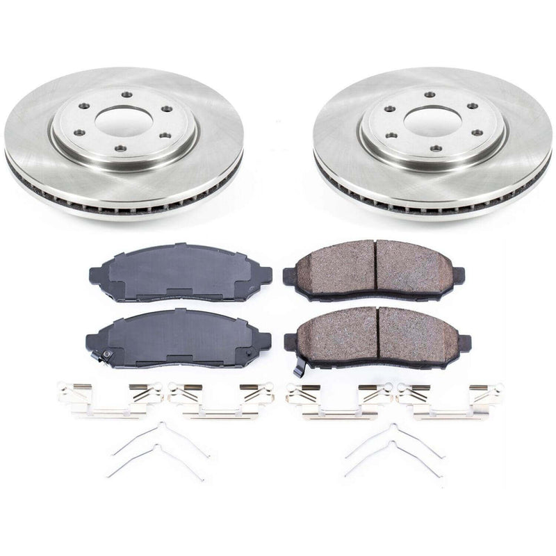 Power Stop KOE8324 Autospecialty 1-Click Daily Driver Front Pad And Rotor Kit for 2016-2019 Nissan Frontier Rear Wheel Drive product image