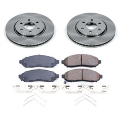 Power Stop KOE8325 Autospecialty 1-Click Daily Driver Front Pad And Rotor Kit for 2016-2019 Nissan Frontier 4 Wheel Drive, Rear Wheel Drive product image