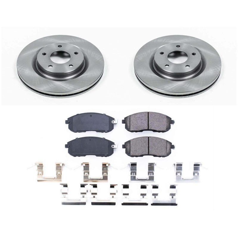 Power Stop KOE8327 Autospecialty 1-Click Daily Driver Front Pad And Rotor Kit for 2011-2013 Nissan Juke product image