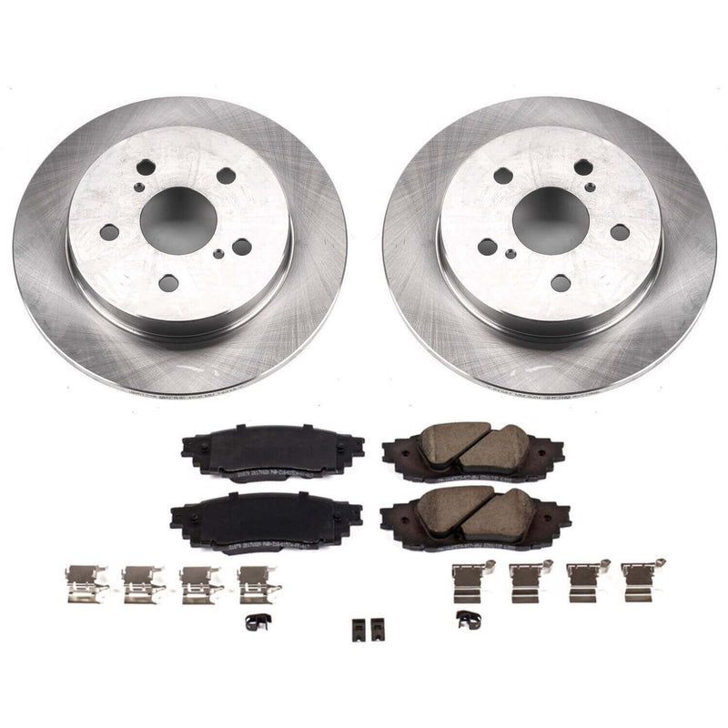 Power Stop KOE8333 Autospecialty 1-Click Daily Driver Rear Pad And Rotor Kit for 2021-2024 Lexus ES250 product image