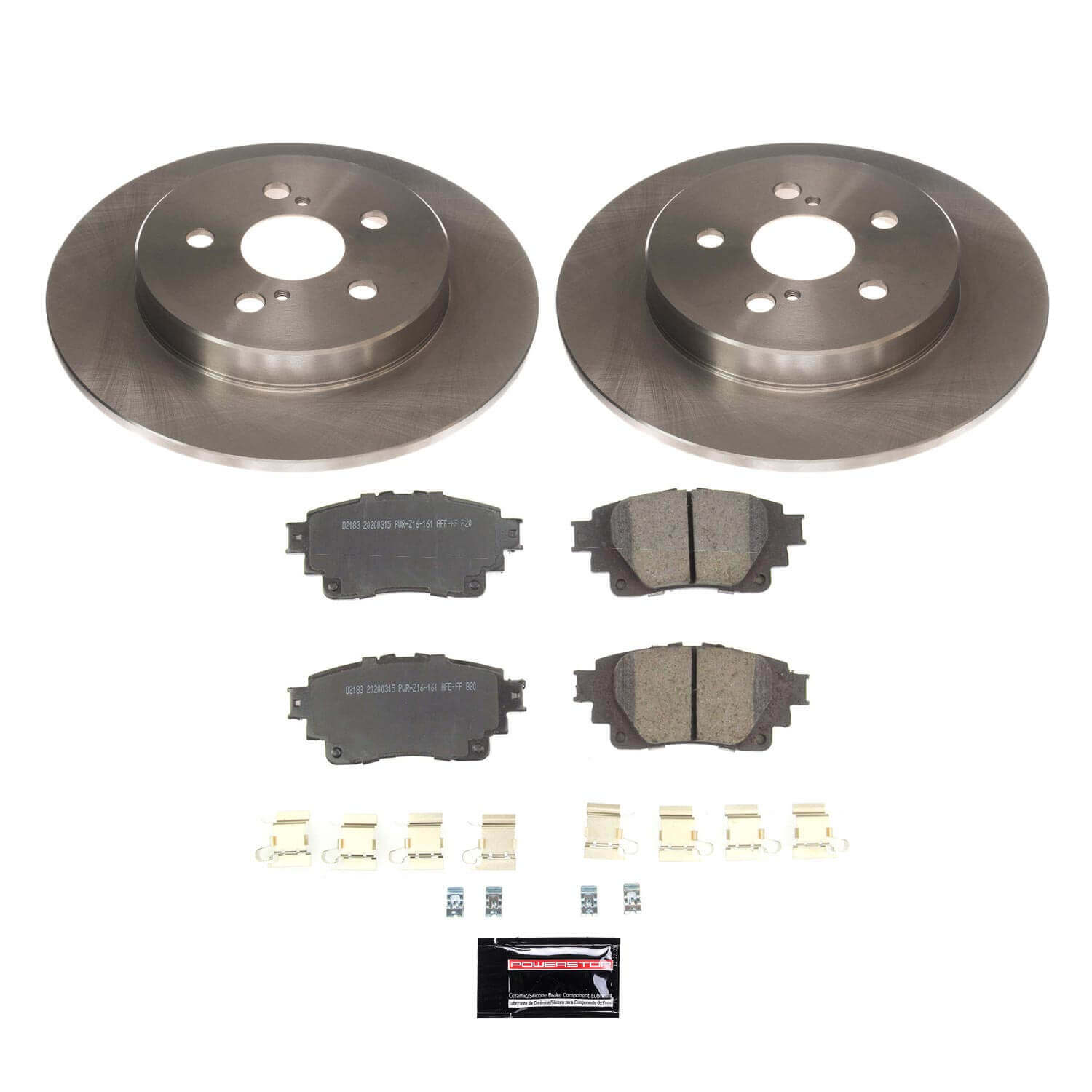 Power Stop KOE8336 Rear Autospecialty 1-Click OE Replacement Pad And Rotor Kit for 2019-2024 Toyota Corolla product image