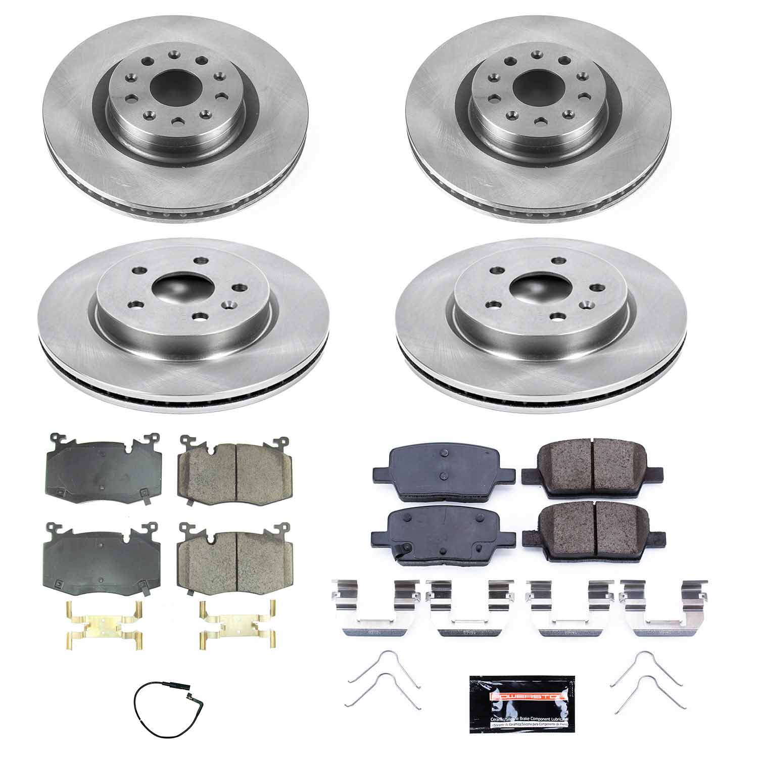 Power Stop KOE8341 Front And Rear Autospecialty 1-Click OE Replacement Pad And Rotor Kit for 2019 Cadillac CT6 product image