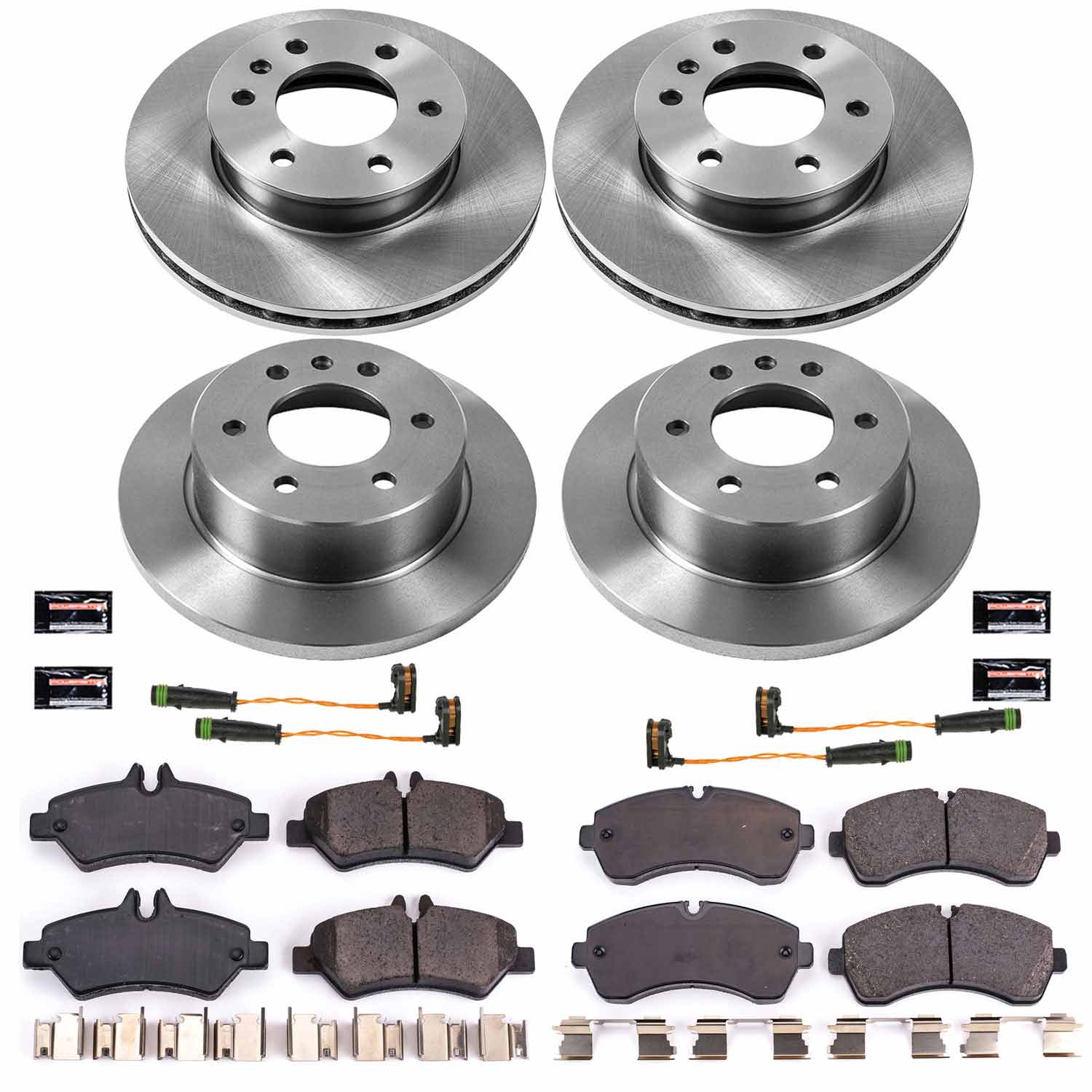 Power Stop KOE8342 Autospecialty 1-Click Daily Driver Front And Rear Pad And Rotor Kit for 2010-2018 Freightliner Sprinter 3500 product image