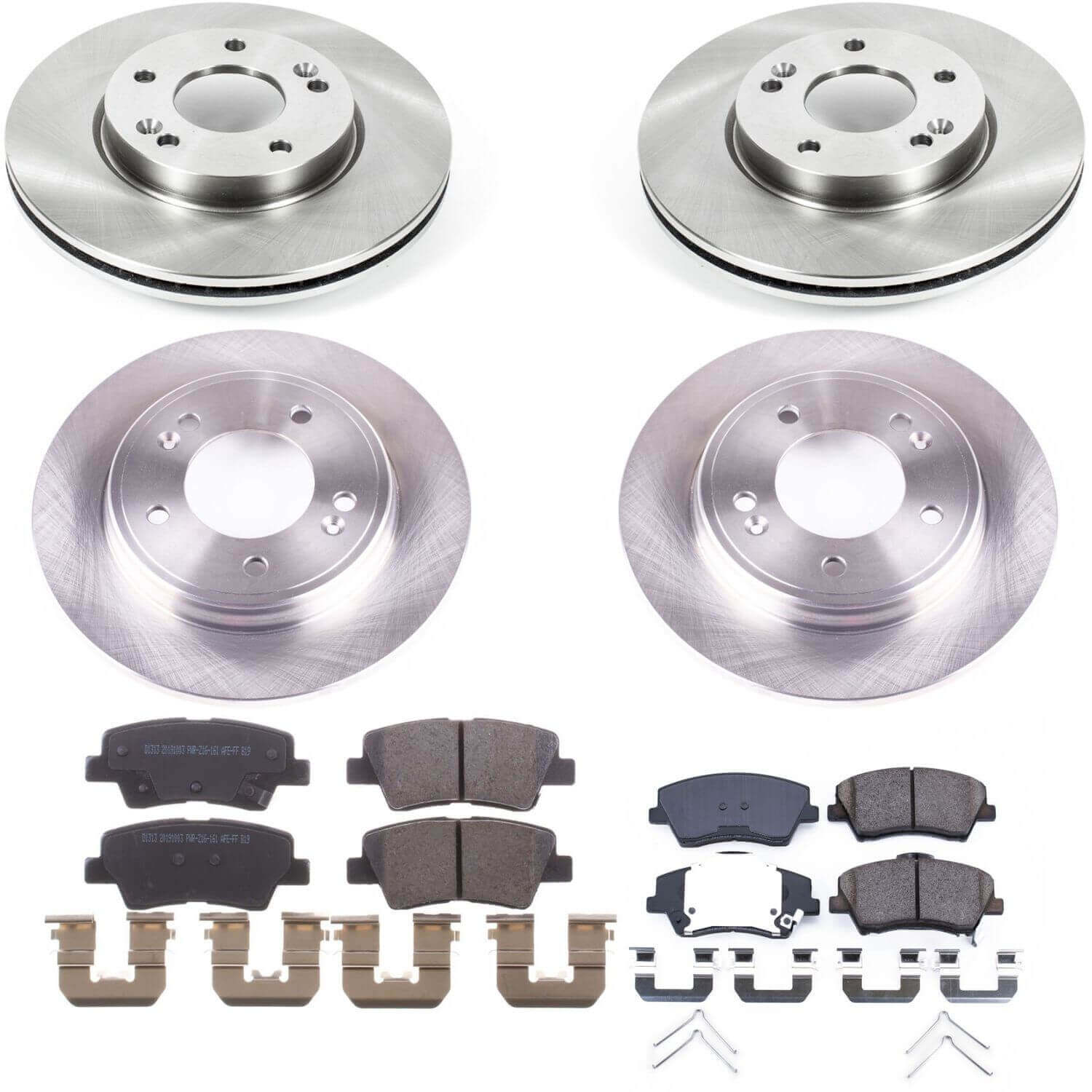 Power Stop KOE8344 Autospecialty 1-Click Daily Driver Front And Rear Pad And Rotor Kit for 2019 Hyundai Elantra Rear Disc product image