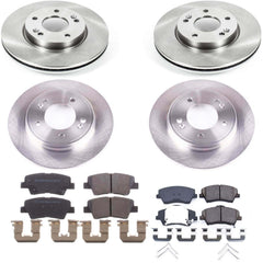 Power Stop KOE8344 Autospecialty 1-Click Daily Driver Front And Rear Pad And Rotor Kit for 2019 Hyundai Elantra Rear Disc product image
