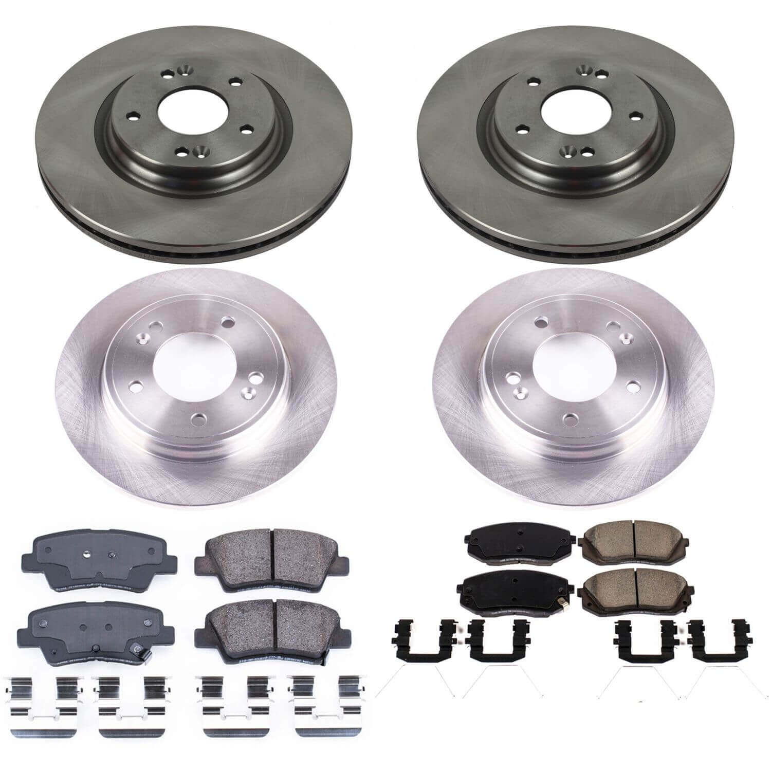 Power Stop KOE8345 Autospecialty 1-Click Daily Driver Front And Rear Pad And Rotor Kit for 2019-2021 Hyundai Veloster product image