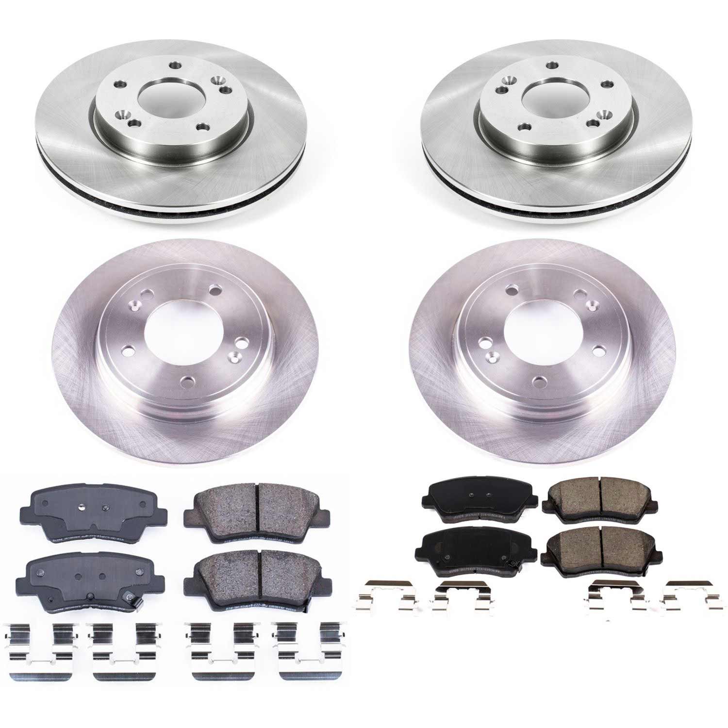 Power Stop KOE8346 Autospecialty 1-Click Daily Driver Front And Rear Pad And Rotor Kit for 2019-2021 Hyundai Veloster product image
