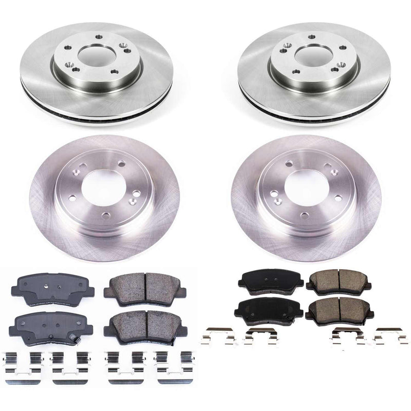 Power Stop KOE8346 Autospecialty 1-Click Daily Driver Front And Rear Pad And Rotor Kit for 2019-2021 Hyundai Veloster product image