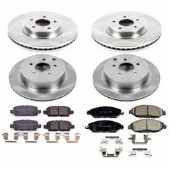 Power Stop KOE8347 Autospecialty 1-Click Daily Driver Front And Rear Pad And Rotor Kit for 2019-2020 Infiniti QX60 product image