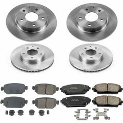 Power Stop KOE8350 Autospecialty 1-Click Daily Driver Front And Rear Pad And Rotor Kit for 2019-2021 Mazda CX-3 Front Wheel Drive product image