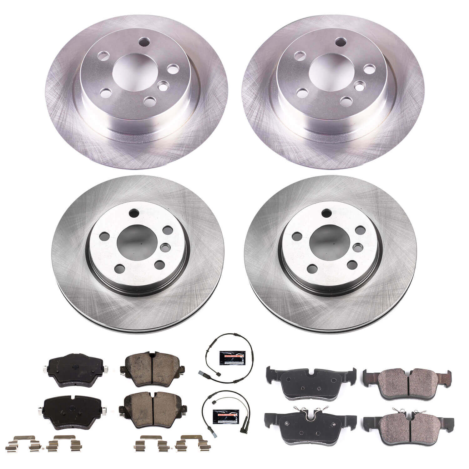 Power Stop KOE8355 Autospecialty 1-Click Daily Driver Front And Rear Pad And Rotor Kit for 2019 MINI Cooper Clubman ALL4, Base product image