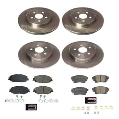 Power Stop KOE8362 Front And Rear Autospecialty 1-Click OE Replacement Pad And Rotor Kit for 2019-2024 Toyota Corolla product image