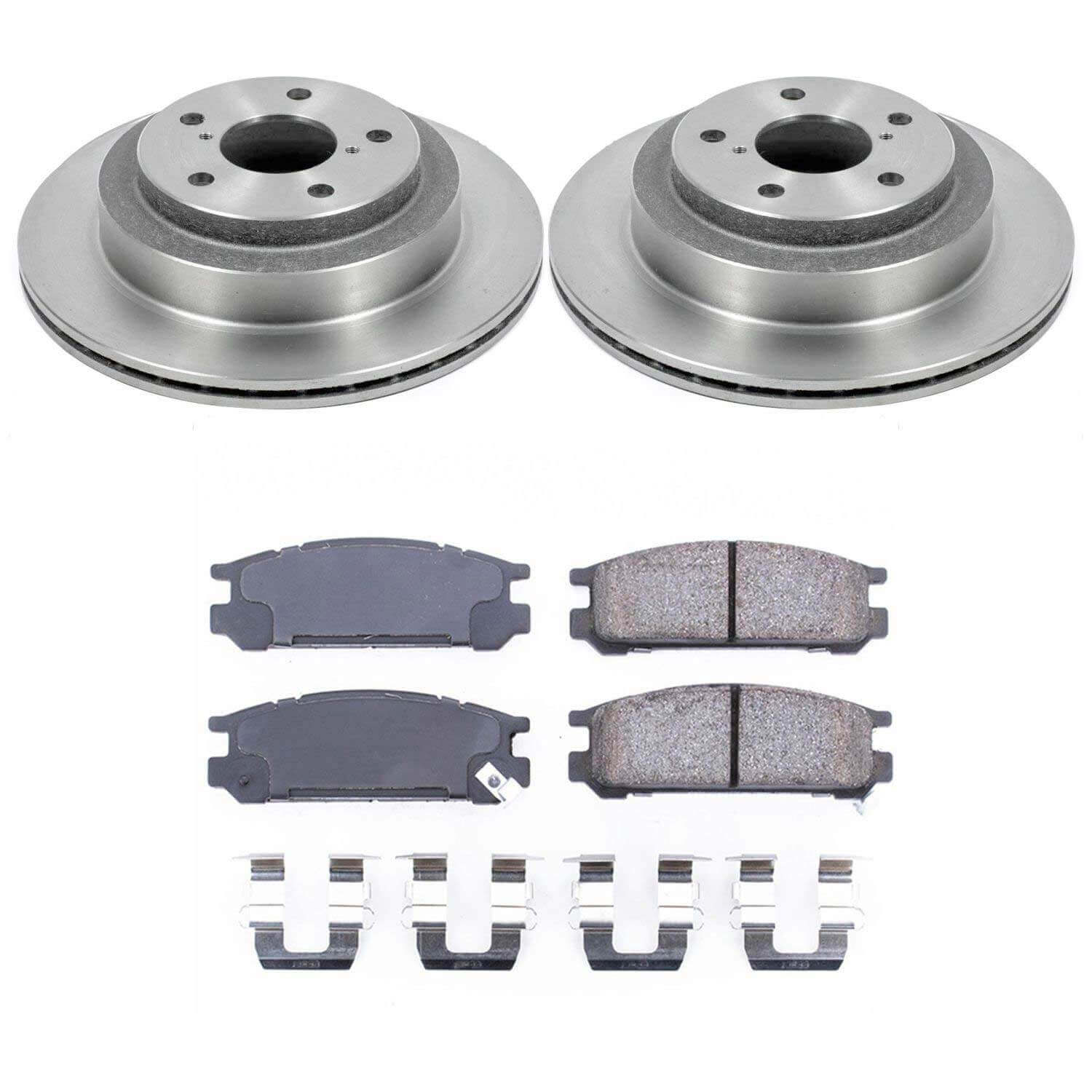 Power Stop KOE8382 Autospecialty 1-Click Daily Driver Rear Pad And Rotor Kit for 1991-1994 Subaru Legacy Sport product image