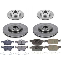 Power Stop KOE8390 Autospecialty 1-Click Daily Driver Front And Rear Pad And Rotor Kit for 2017-2019 Lincoln Mkc Front Wheel Drive product image