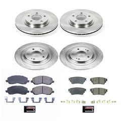 Power Stop KOE8397 Front And Rear Autospecialty 1-Click OE Replacement Pad And Rotor Kit for 2017 Mitsubishi Outlander GT, SE, SEL All Wheel Drive product image