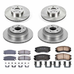 Power Stop KOE8398 Autospecialty 1-Click Daily Driver Front And Rear Pad And Rotor Kit for 1991-1994 Subaru Legacy Sport product image