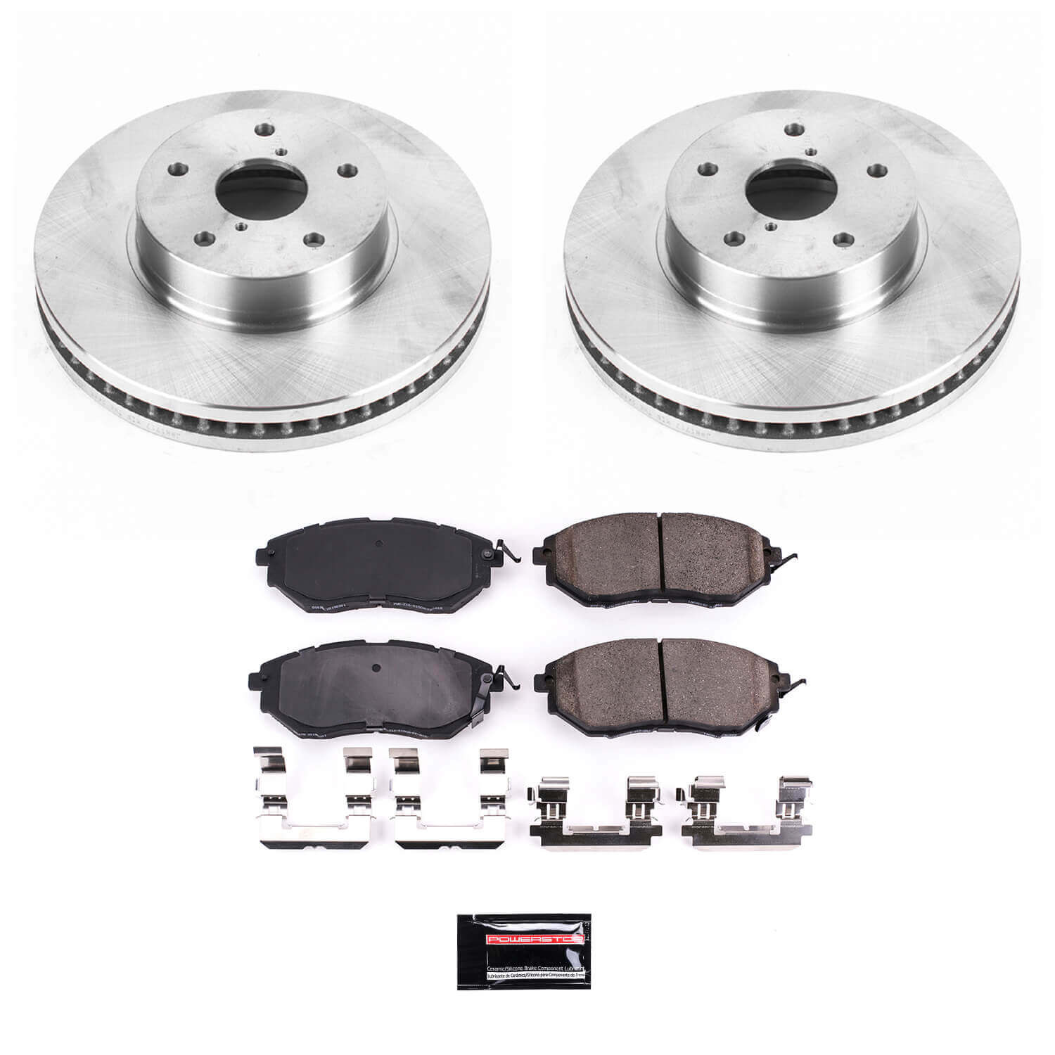 Power Stop KOE8404 Autospecialty 1-Click Daily Driver Front Pad And Rotor Kit for 2015 Subaru Legacy 2.5I, 2.5I Limited, 2.5I Premium product image