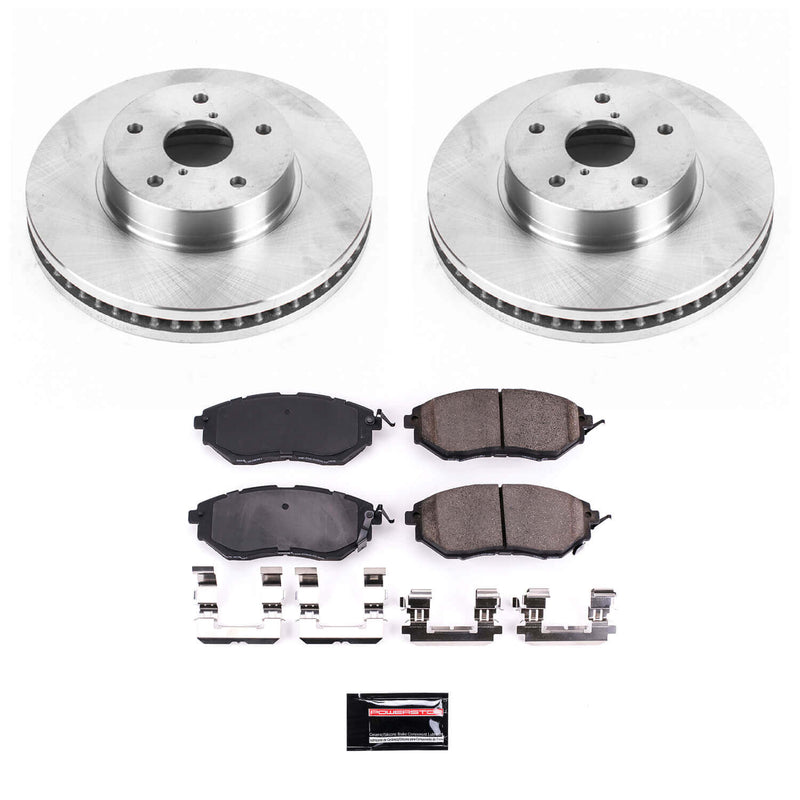 Power Stop KOE8404 Autospecialty 1-Click Daily Driver Front Pad And Rotor Kit for 2015 Subaru Legacy 2.5I, 2.5I Limited, 2.5I Premium product image