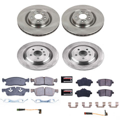 Power Stop KOE8435 Autospecialty 1-Click Daily Driver Front And Rear Pad And Rotor Kit for 2016-2017 Mercedes-Benz GLE400 product image