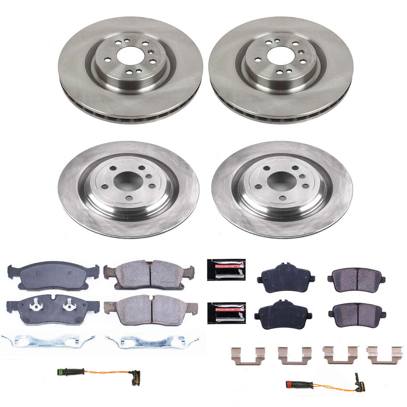 Power Stop KOE8435 Autospecialty 1-Click Daily Driver Front And Rear Pad And Rotor Kit for 2016-2017 Mercedes-Benz GLE400 product image