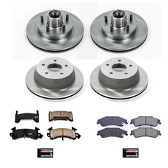 Power Stop KOE8437 Autospecialty 1-Click Daily Driver Front And Rear Pad And Rotor Kit for 2003 Chevrolet S10 Rear Wheel Drive Rear Disc product image