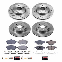 Power Stop KOE8439 Autospecialty 1-Click Daily Driver Front And Rear Pad And Rotor Kit for 2012-2015 Mercedes-Benz C250 product image
