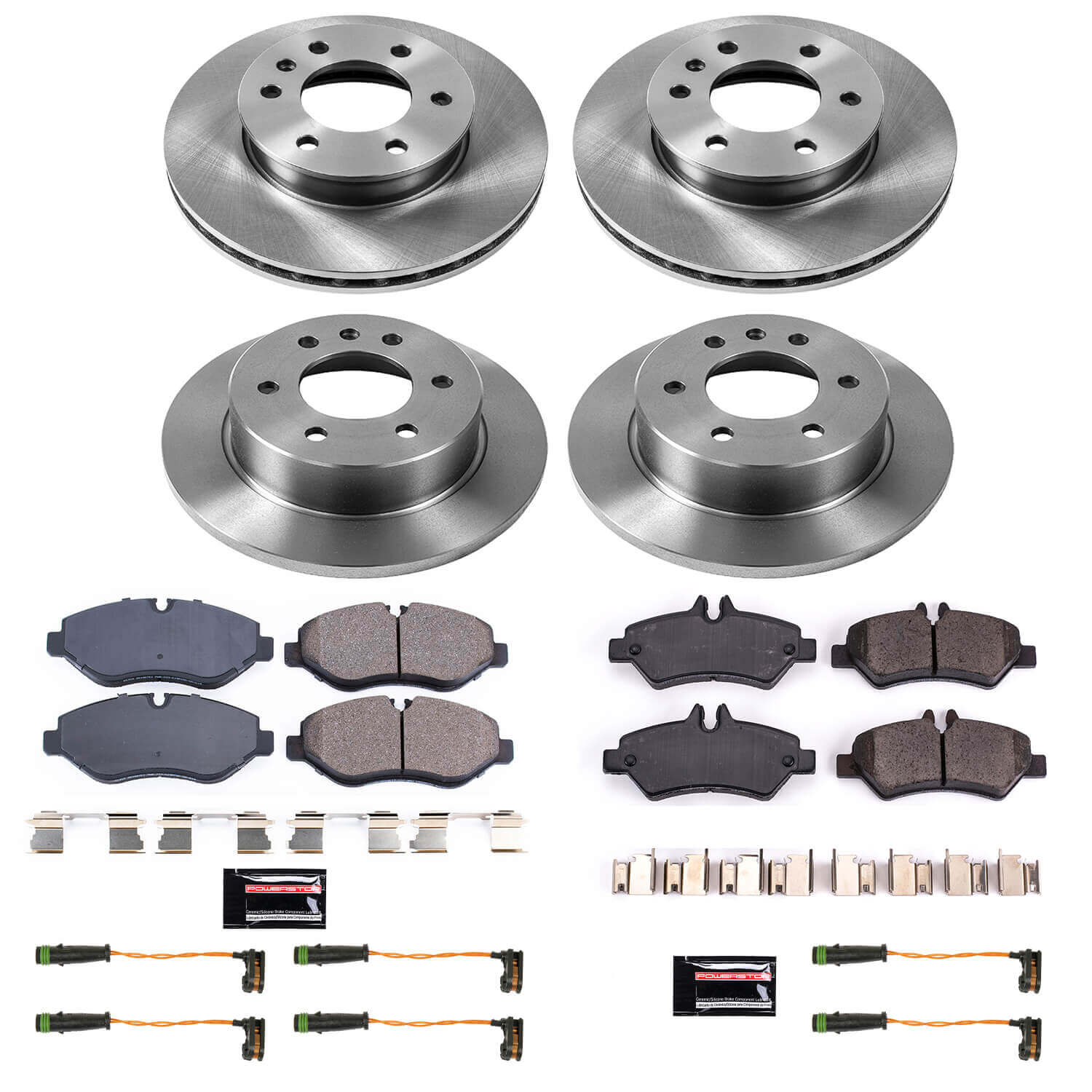 Power Stop KOE8449 Autospecialty 1-Click Daily Driver Front And Rear Pad And Rotor Kit for 2007-2008 Dodge Sprinter 2500 product image