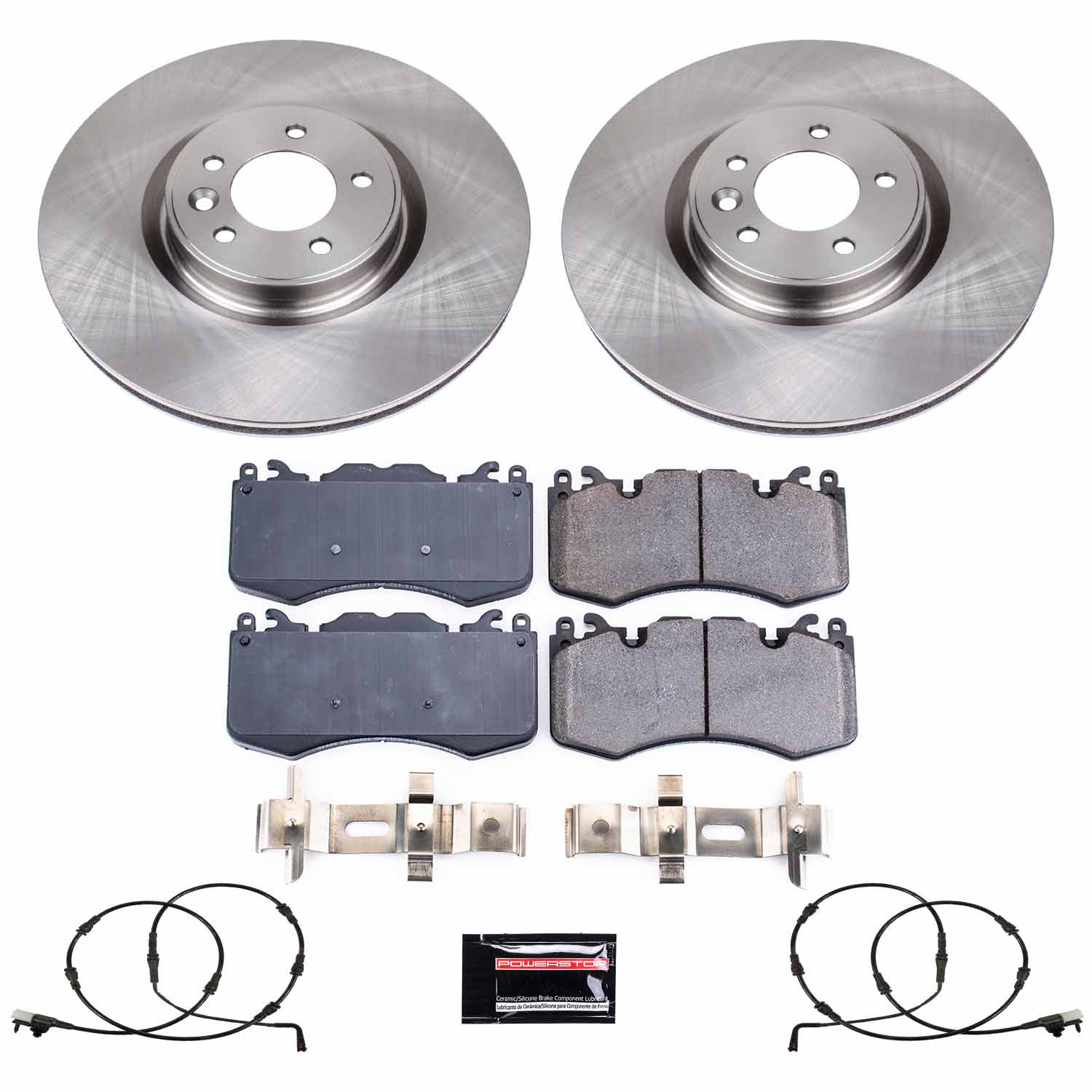 Power Stop KOE8473 Front Autospecialty 1-Click OE Replacement Pad And Rotor Kit for 2021-2025 Land Rover Discovery product image