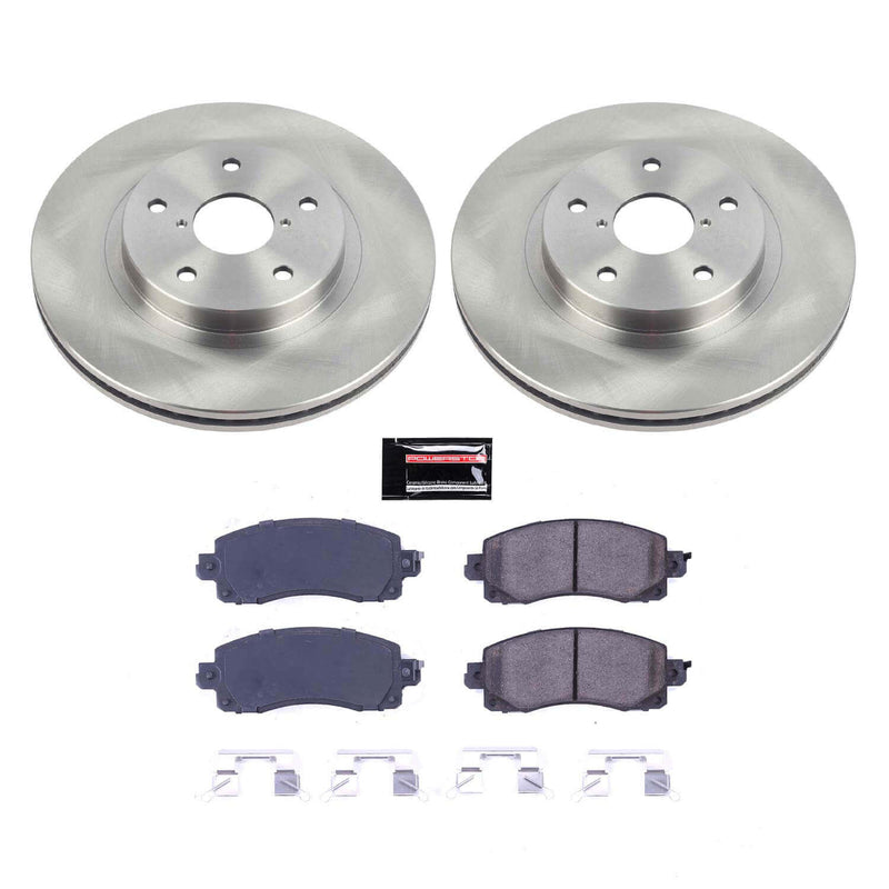 Power Stop KOE8480 Front Autospecialty 1-Click OE Replacement Pad And Rotor Kit for 2019-2022 Subaru Forester Base product image