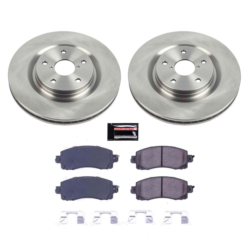 Power Stop KOE8481 Front Autospecialty 1-Click OE Replacement Pad And Rotor Kit for 2019-2021 Subaru Forester Limited, Premium, Sport, Touring product image