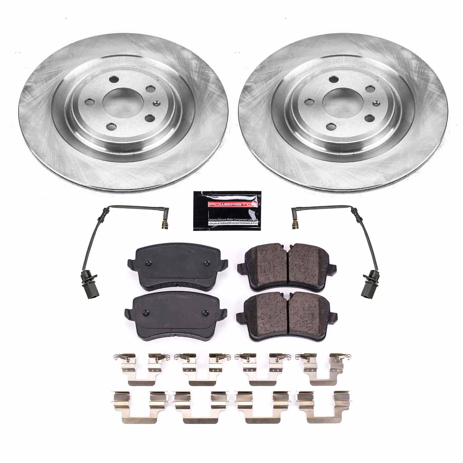 Power Stop KOE8486 Rear Autospecialty 1-Click OE Replacement Pad And Rotor Kit for 2011-2018 Audi A8 Quattro product image