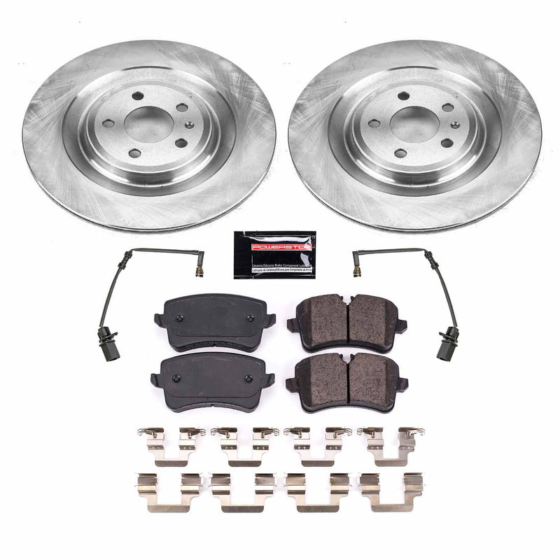 Power Stop KOE8486 Rear Autospecialty 1-Click OE Replacement Pad And Rotor Kit for 2011-2018 Audi A8 Quattro product image