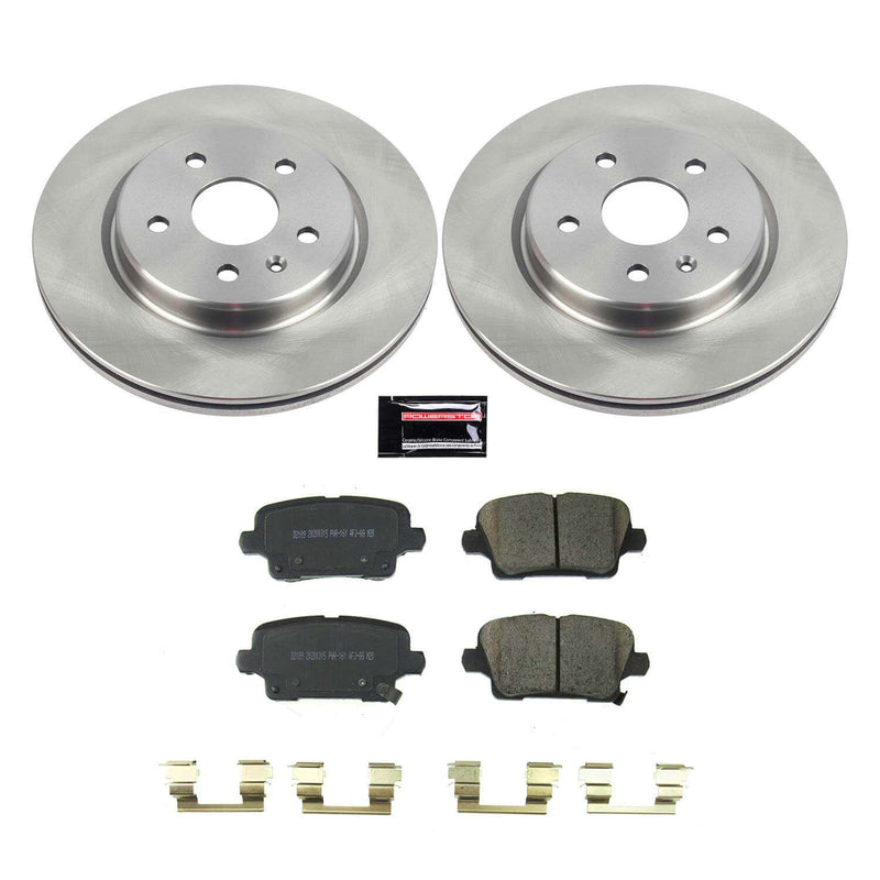Power Stop KOE8487 Rear Autospecialty 1-Click OE Replacement Pad And Rotor Kit for 2021-2024 Buick Envision product image