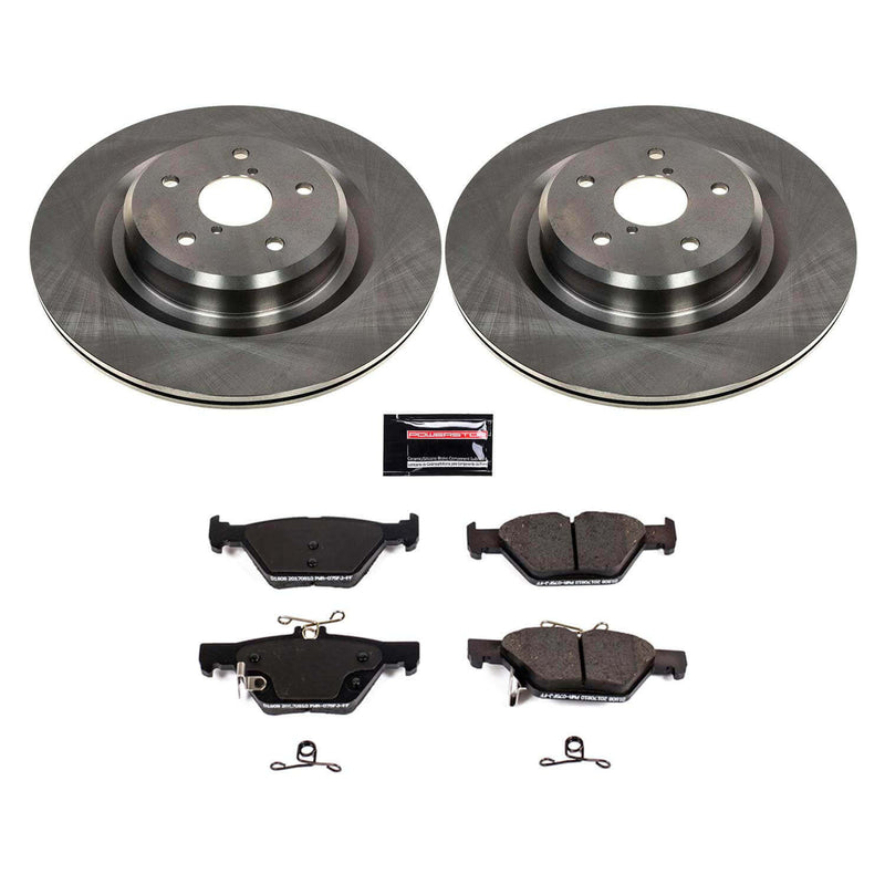 Power Stop KOE8493 Rear Autospecialty 1-Click OE Replacement Pad And Rotor Kit for 2019-2020 Subaru Ascent product image