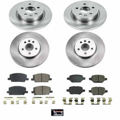 Power Stop KOE8505 Front And Rear Autospecialty 1-Click OE Replacement Pad And Rotor Kit for 2018-2022 Buick Encore product image