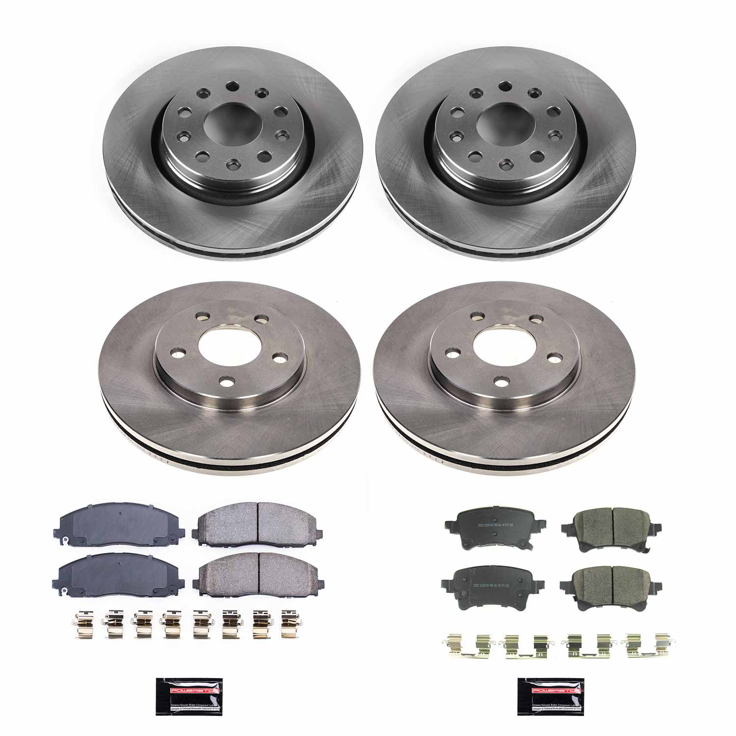 Power Stop KOE8509 Front And Rear Autospecialty 1-Click OE Replacement Pad And Rotor Kit for 2020-2023 Jeep Gladiator product image