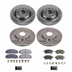 Power Stop KOE8509 Front And Rear Autospecialty 1-Click OE Replacement Pad And Rotor Kit for 2020-2023 Jeep Gladiator product image