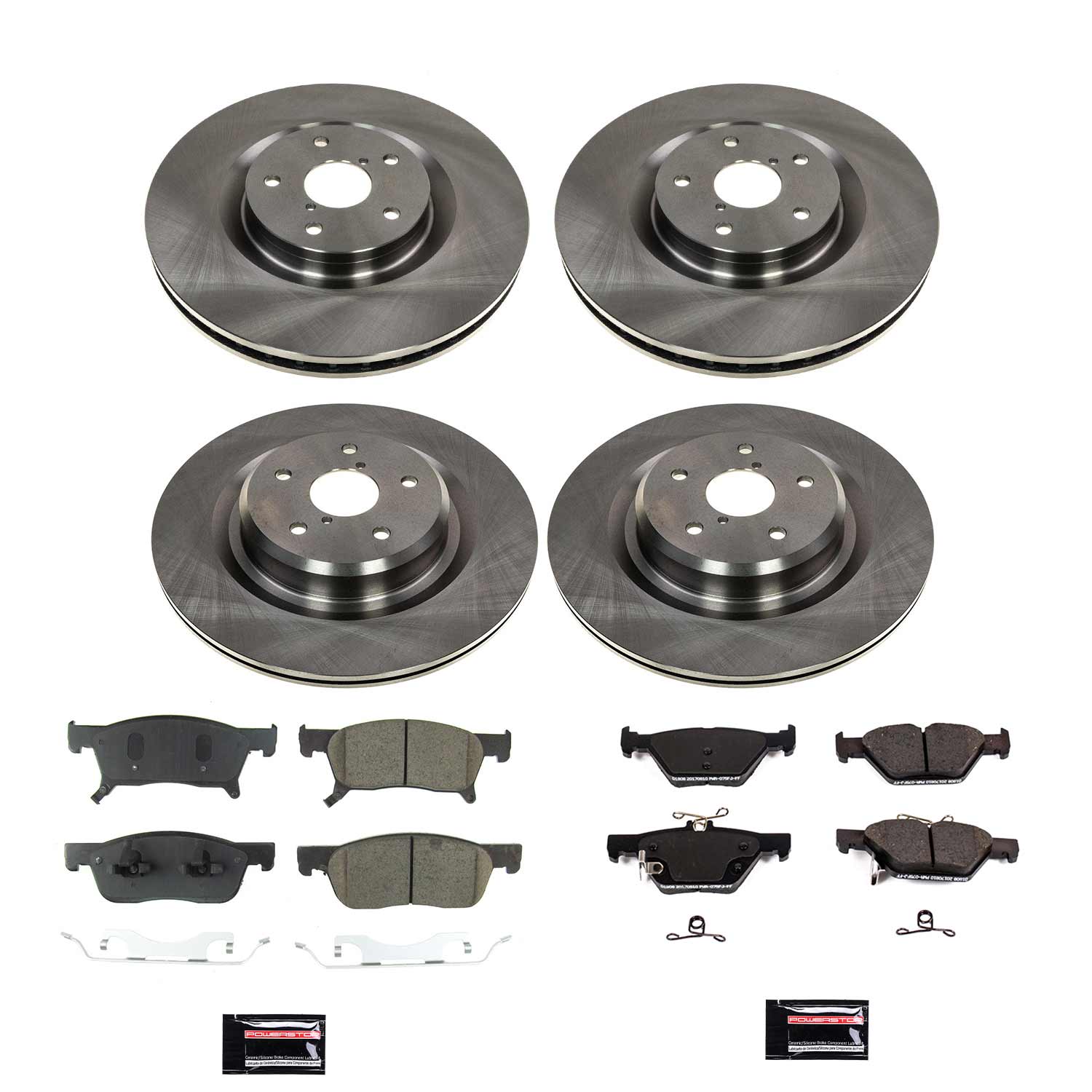 Power Stop KOE8518 Front And Rear Autospecialty 1-Click OE Replacement Pad And Rotor Kit for 2019-2020 Subaru Ascent product image