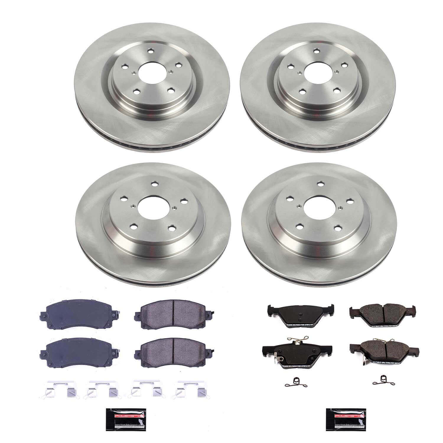 Power Stop KOE8521 Front And Rear Autospecialty 1-Click OE Replacement Pad And Rotor Kit for 2019-2021 Subaru Forester Limited, Premium, Sport, Touring product image