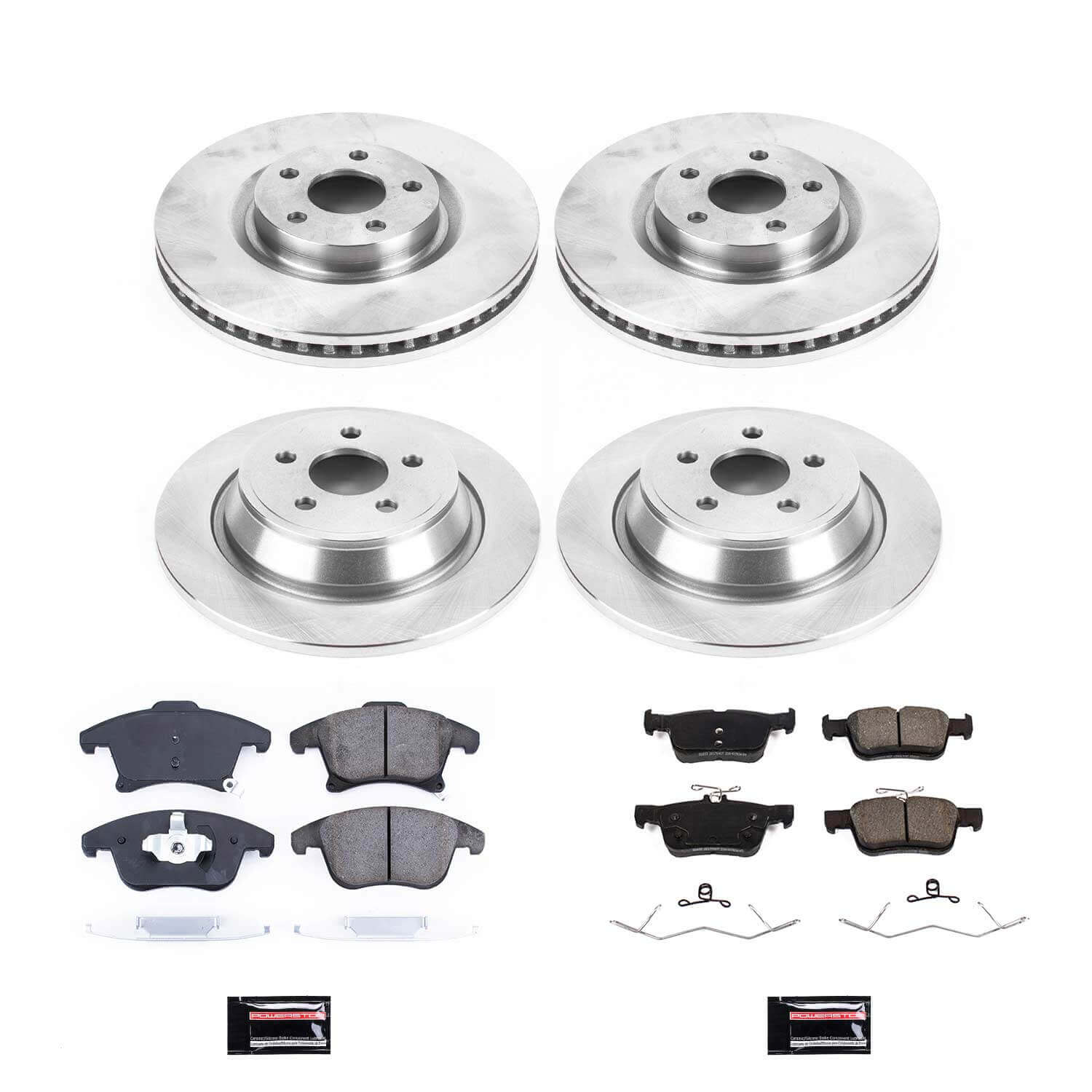 Power Stop KOE8541 Front And Rear Autospecialty 1-Click OE Replacement Pad And Rotor Kit for 2019-2020 Ford Police Responder Hybrid product image