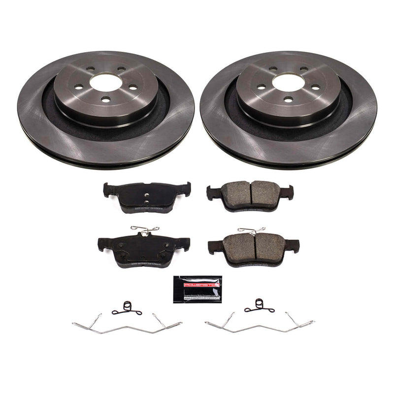 Power Stop KOE8544 Rear Autospecialty 1-Click OE Replacement Pad And Rotor Kit for 2019-2024 Ford Edge ST product image