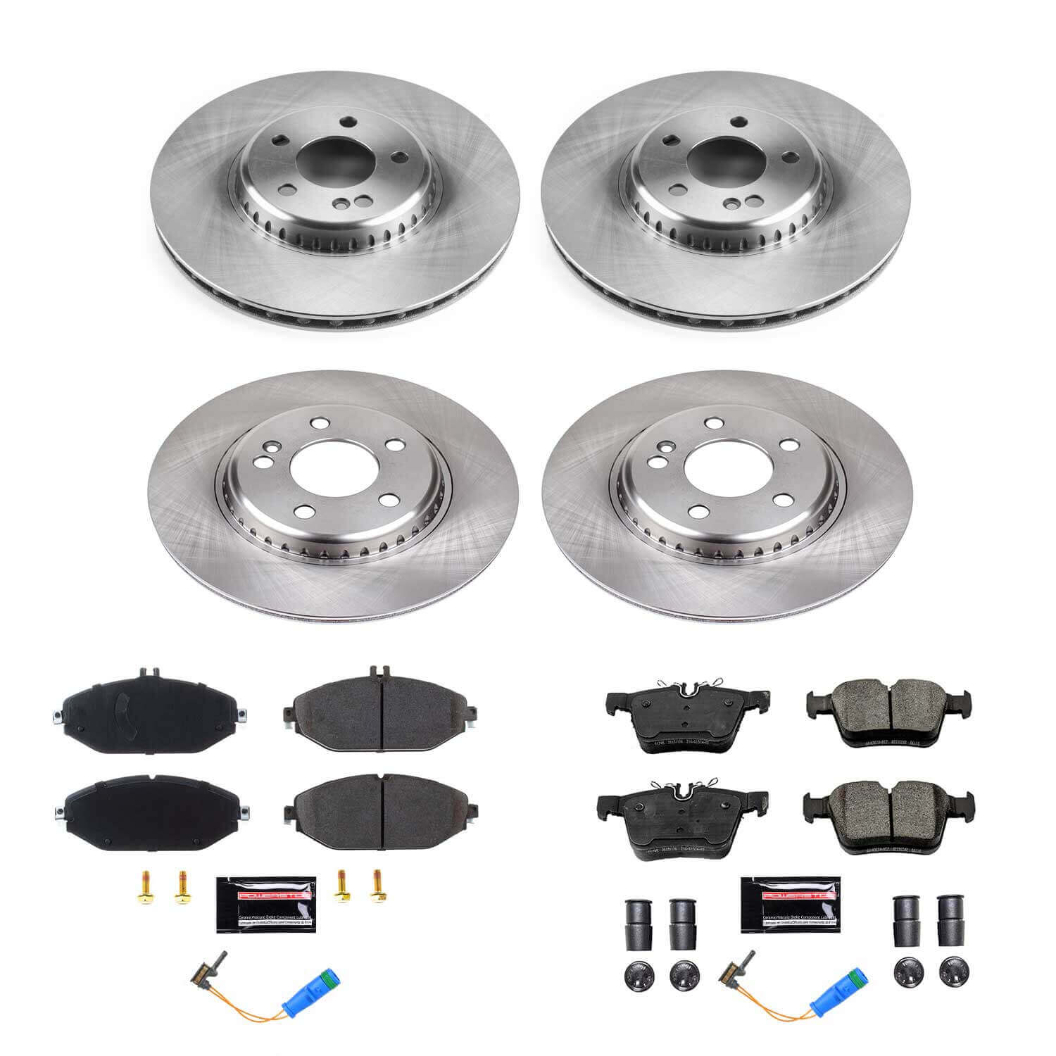 Power Stop KOE8546 Front And Rear Autospecialty 1-Click OE Replacement Pad And Rotor Kit for 2015-2016 Mercedes-Benz C300 product image