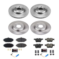 Power Stop KOE8546 Front And Rear Autospecialty 1-Click OE Replacement Pad And Rotor Kit for 2015-2016 Mercedes-Benz C300 product image
