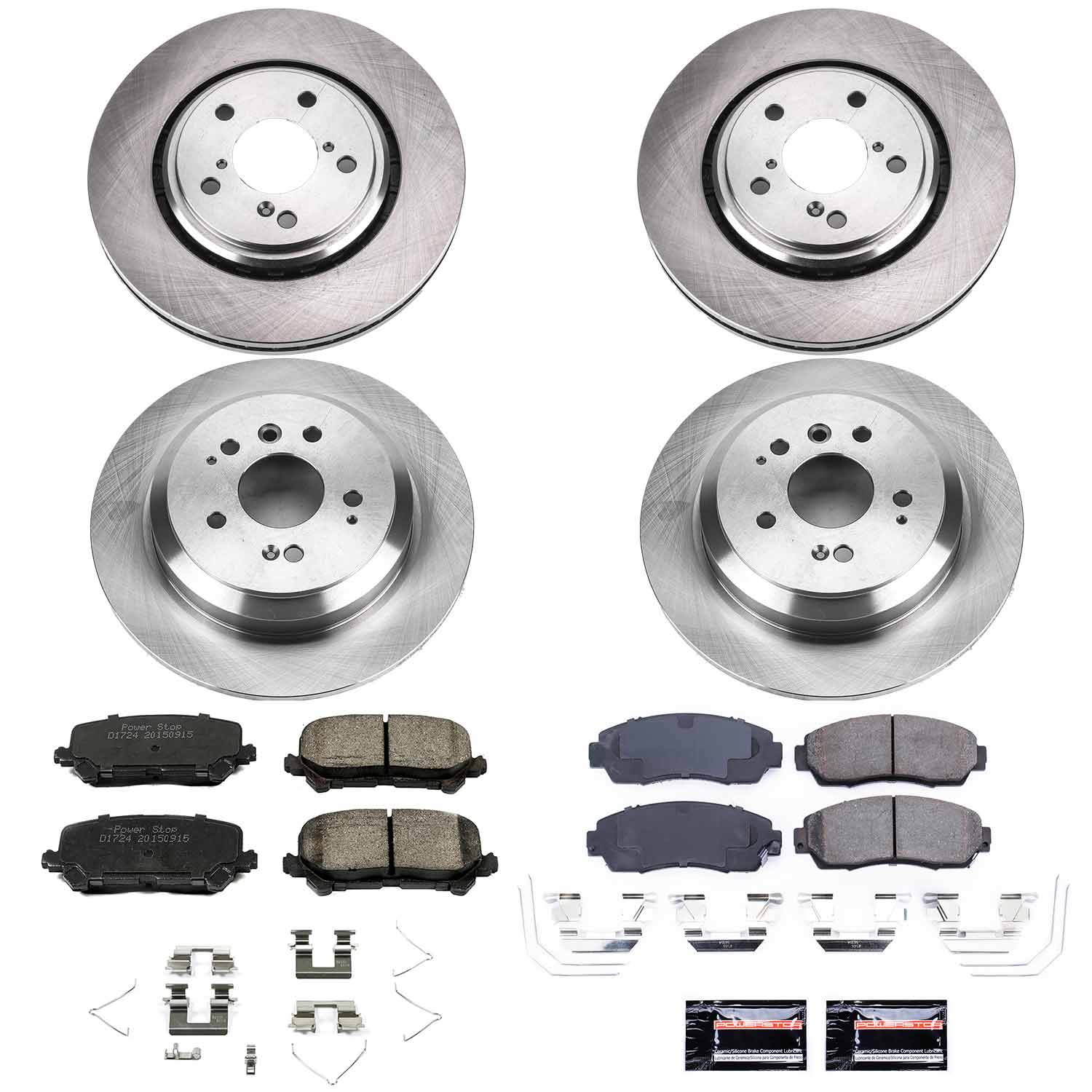 Power Stop KOE8613 Front And Rear Autospecialty 1-Click OE Replacement Pad And Rotor Kit for 2019-2025 Honda Passport product image