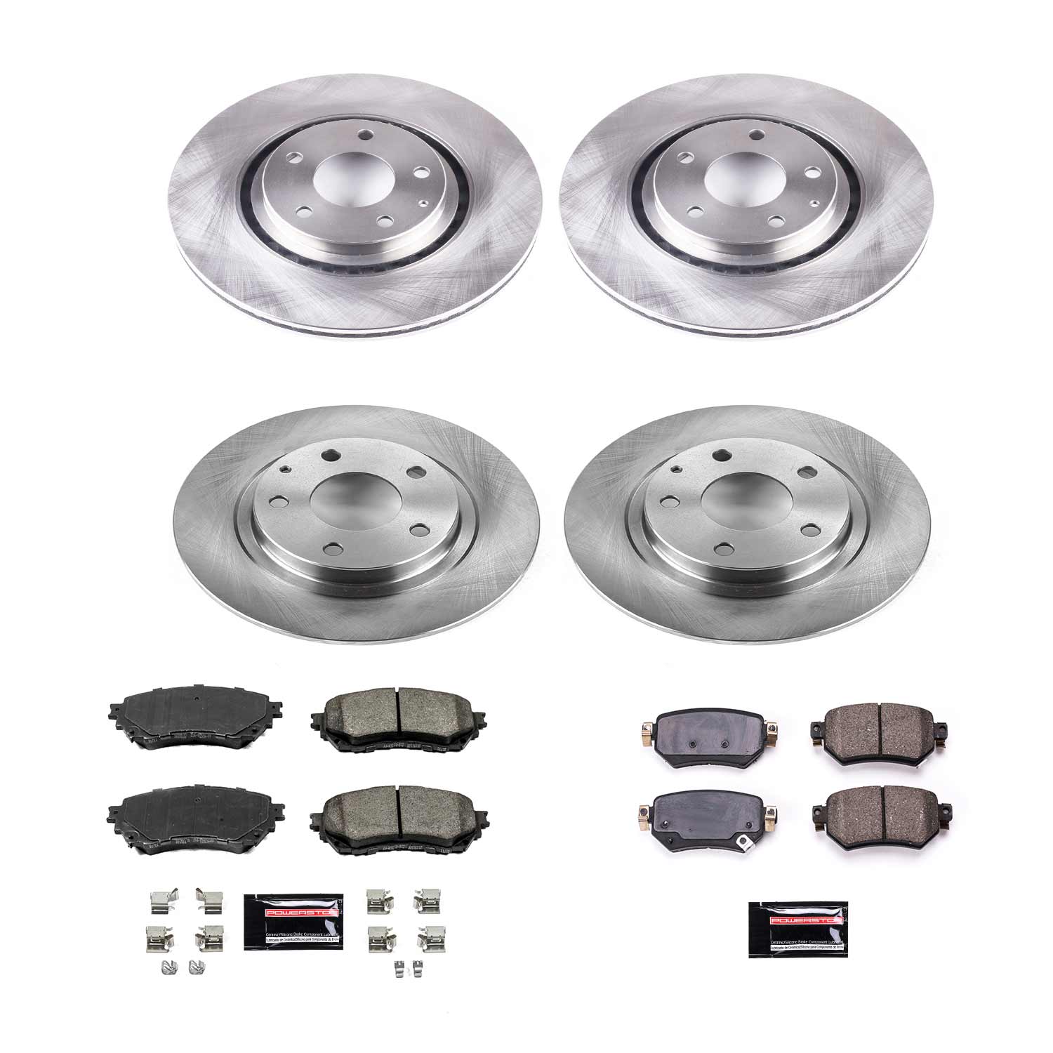 Power Stop KOE8618 Front And Rear Autospecialty 1-Click OE Replacement Pad And Rotor Kit for 2019-2020 Mazda 6 product image