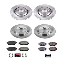 Power Stop KOE8618 Front And Rear Autospecialty 1-Click OE Replacement Pad And Rotor Kit for 2019-2020 Mazda 6 product image