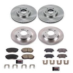 Power Stop KOE8629 Front And Rear Autospecialty 1-Click OE Replacement Pad And Rotor Kit for 2017 Kia Optima Hybrid EX, Plug-In Hybrid EX product image