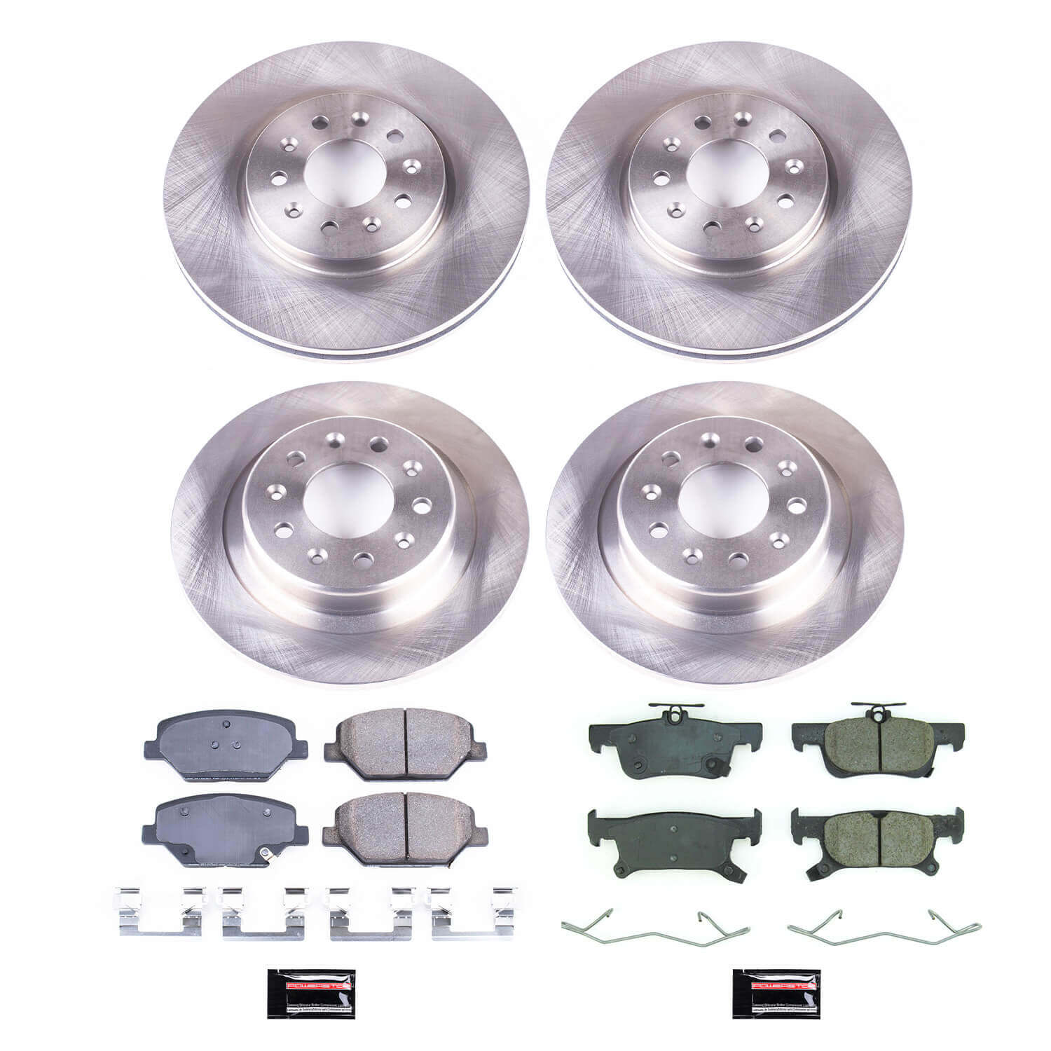Power Stop KOE8632 Front And Rear Autospecialty 1-Click OE Replacement Pad And Rotor Kit for 2017-2018 Buick Envision product image