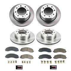 Power Stop KOE8639 Front And Rear Autospecialty 1-Click OE Replacement Pad And Rotor Kit for 2019-2024 Dodge Ram 3500 product image